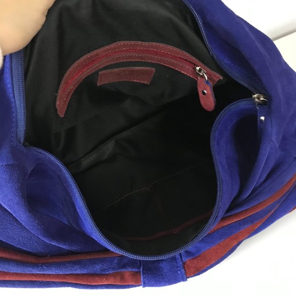 Alberta DiCanio Blue Leather Handbag - Picture 7 of 8